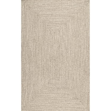 nuLOOM Wynn Braided Indoor/Outdoor Tan 4' x 6' Casual Area Rug