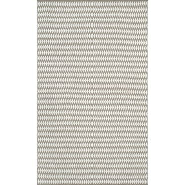 nuLOOM Yasmin Stripes Hand Woven Ivory Area Rugs, 5' x 8'