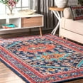 thumbnail image 1 of nuLOOM Yesenia Persian Wool Area Rug, 6' x 9', Blue, 1 of 4