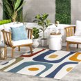 thumbnail image 1 of nuLOOM Yolande Abstract Indoor/Outdoor Area Rug, 5' x 8', Multi, 1 of 9