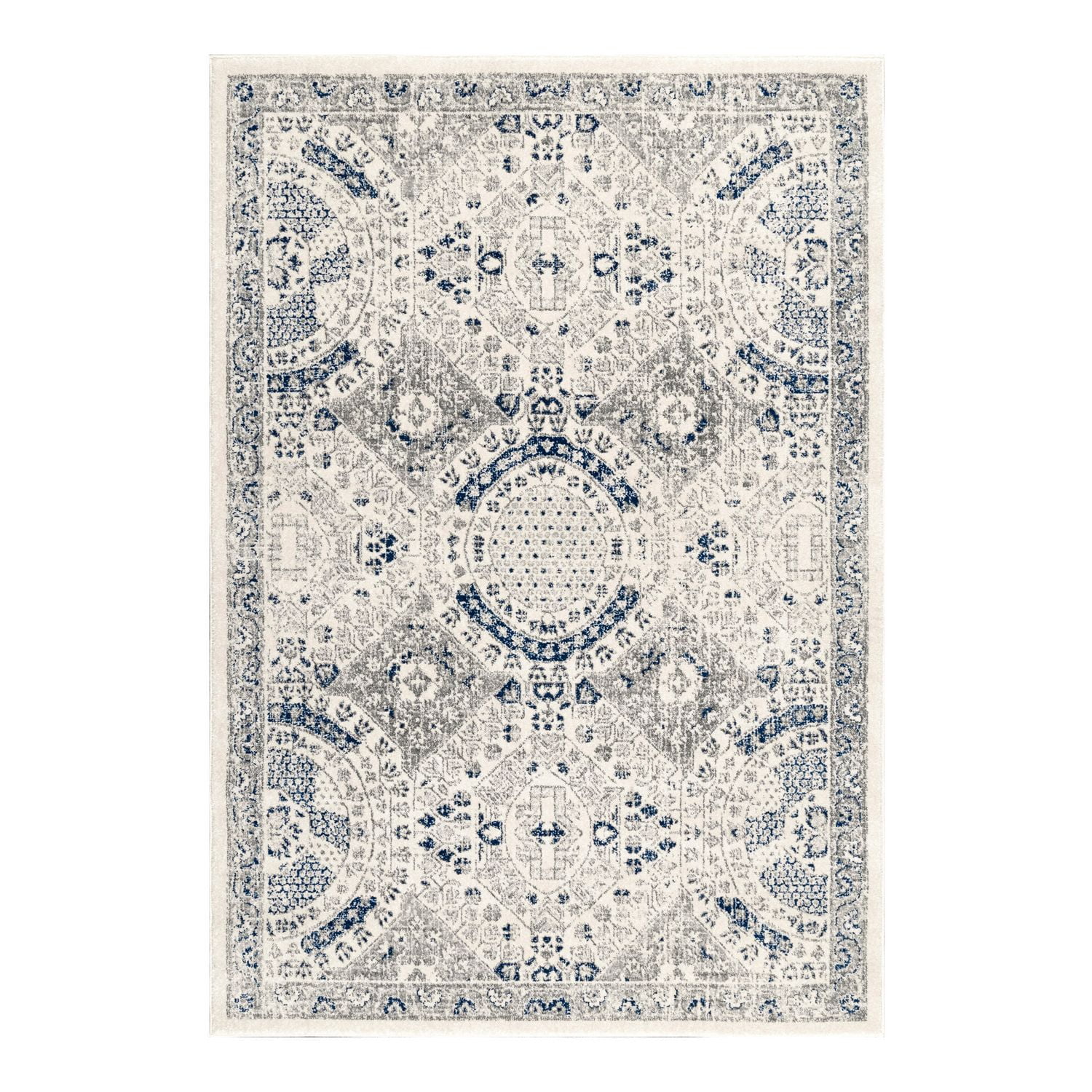 nuLOOM Zara Vintage Medallion Area Rug, 10' x 14', Rust