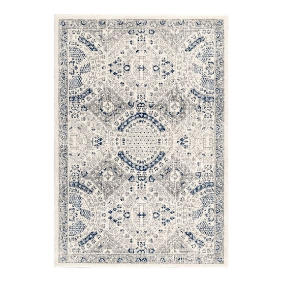 nuLOOM Zara Vintage Medallion Area Rug, 10' x 14', Rust