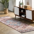 thumbnail image 1 of nuLOOM Zena SpinClean Medallion Machine Washable Area Rug, 2' 6" x 8', Runner, Zena Rust, 1 of 11