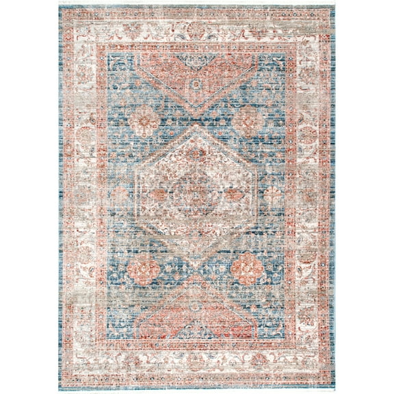nuLOOM Zest Enchanted Emblem Area Rug, 4' x 6', Beige