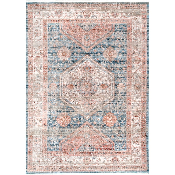 nuLOOM Zest Enchanted Emblem Area Rug, 8' 10" x 12', Beige