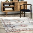 thumbnail image 1 of nuLOOM Zest Tribal Diamonds Area Rug, 5' 3" x 7' 3", Ivory, 1 of 4
