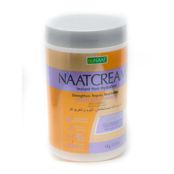 nuNAAT Naatcream Garlic and Cupuacu Total Strength and Repair Conditioner 35.2 oz for up to 50 applications