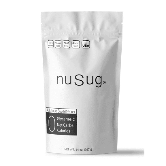 nuSug Zero Calorie Natural Allulose Sweetener NuSugar Nusug New Sugar Replacement