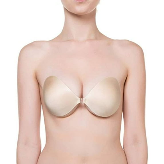 nubra women's seamless push up bra, nude, a