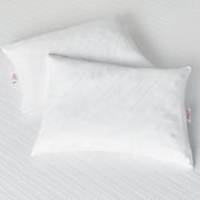 nue by Novaform Gel Memory Foam Micro-Cushion Pillows, Queen Size, Fresh & Cool Washable, White, 2 Pack
