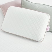 nue by Novaform Gel Memory Foam Pillow, Queen Size, Reversible Support, White