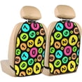 thumbnail image 1 of number colorful Math Print Mats Back Seat Protectors, Car Seat Protector Vehicle Organizers Waterproof Cover Back Seat Cover for Kids with 3 Storage Pockets 2 Pack, 1 of 5
