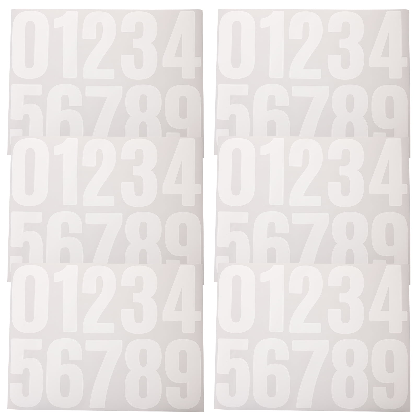number stickers 6 Sheets Large Number Stickers Adhesive Numbers