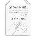thumbnail image 1 of nursery decoration let them be small wooden hanging logo living room wall decoration nursery bedroom decoration nursery gift gender neutral nursery art 8x10 Inch, 1 of 3