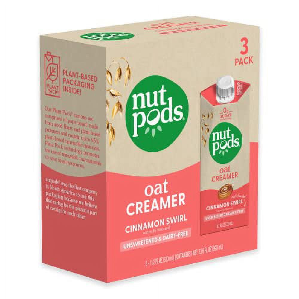 nutpods Oat Cinnamon Swirl Coffee Creamer Unsweetened Oat Milk