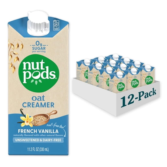 Nutpods French Vanilla Dairy-Free Creamer - 11.2 Fl Oz, Unsweetened, Plant-Based Coffee Creamer
