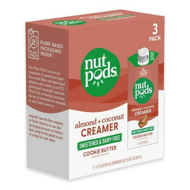 nutpods Sweetened Cookie Butter Keto Coffee Creamer Sweetened Non Dairy Creamer With Zero
