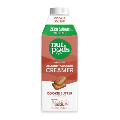 Nutpods Zero-Sugar Sweetened Cookie Butter Creamer 25.4 oz