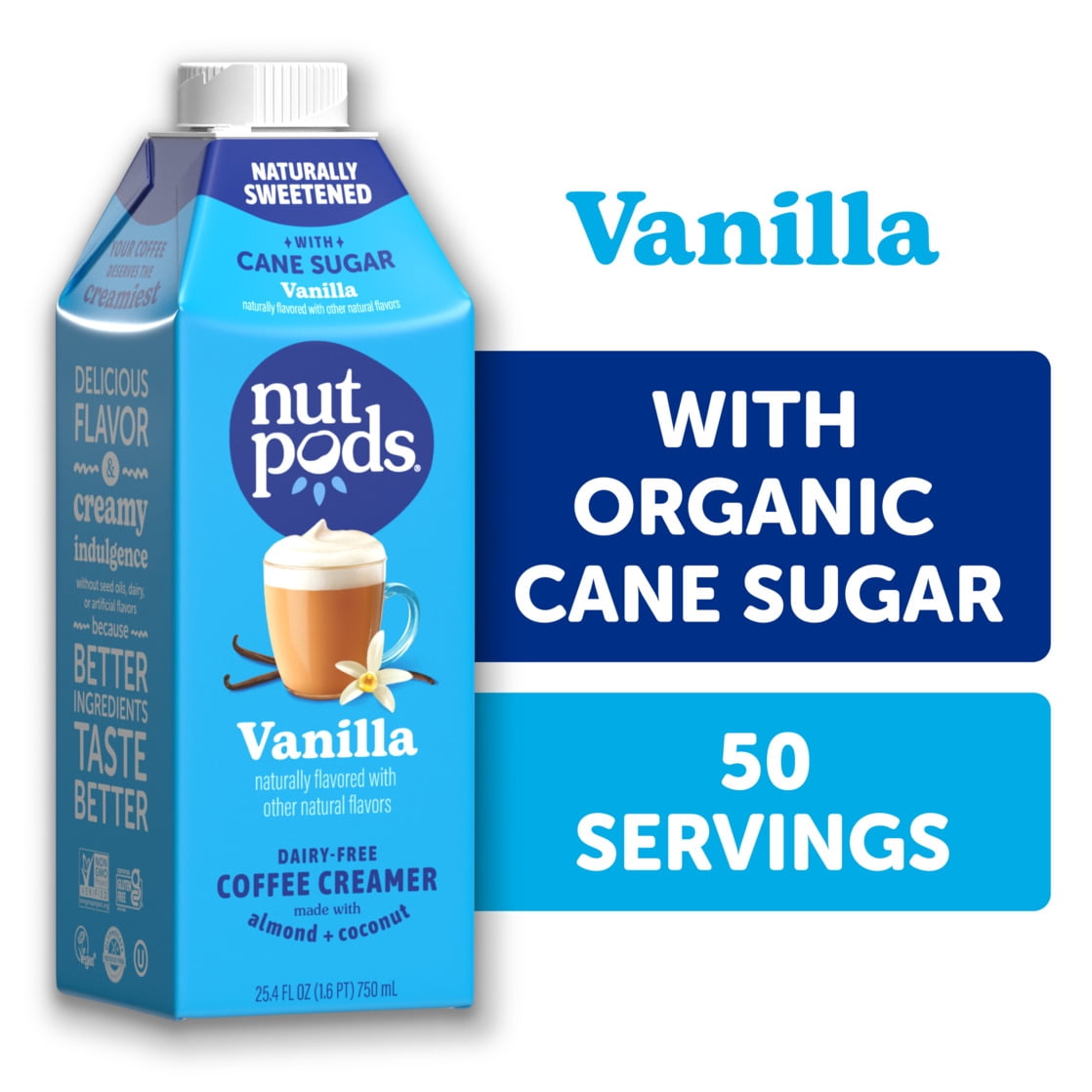 nutpods® Non Dairy Vanilla Made with Almonds and Coconuts Coffee Creamer