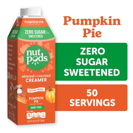 nutpods® Pumpkin Pie Zero Sugar Non Dairy Coffee Creamer made with Almonds and Coconuts