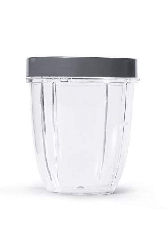 18 Ounce Short Cup with Standard Lip Ring, Clear/Gray (NBM-U0269)