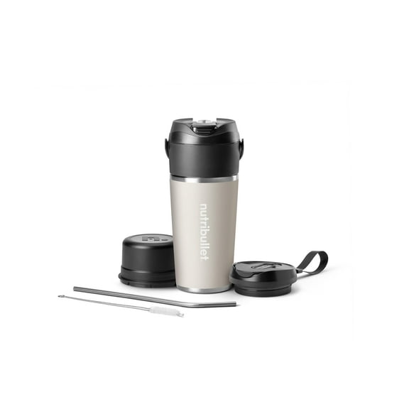 nutribullet Flip Portable Blender with Insulated Cup, Cordless, Matte Linen, NBPB50350LIN Y101