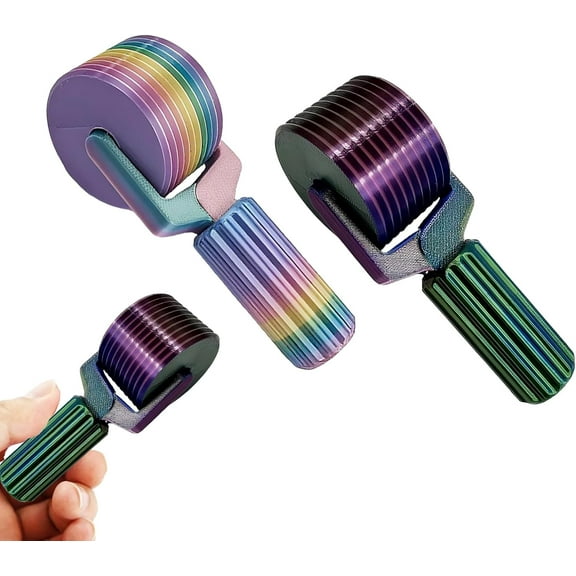 nuyezo 2Pcs Diamond Art Roller - Essential DIY Craft Tool for Rhinestone Embroidery, Easy-Grip Hand Roller, Detachable Diamond Painting Tools and Accessories