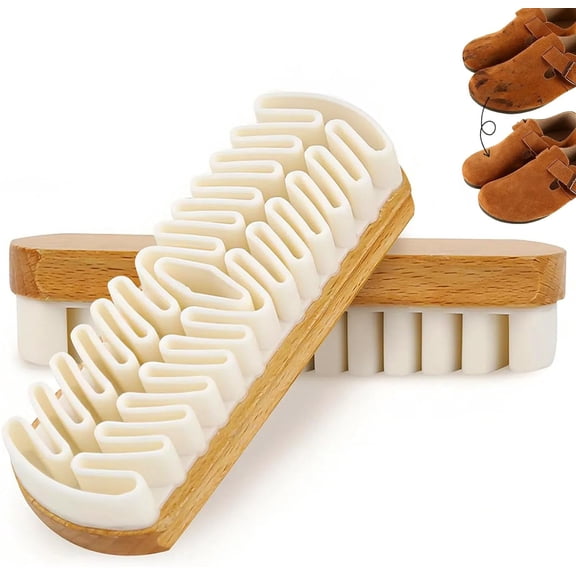 nuyezo Rubber Shoe Brush Cleaner,Multifunctional Suede Cleaner Brush,Easy-to-Clean Enhanced Dust-Absorbing Texture Design,for Cleaning Suede,Nubuck,Leather Material of Shoes Bags and Clothes