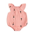 thumbnail image 1 of nvzhuang 2022 Summer Toddler Infant Newborn Baby Girl Bodysuit Cactus Radish Cherry Sleeveless Clothing Playsuit Round Neck Jumpsuit, 1 of 1