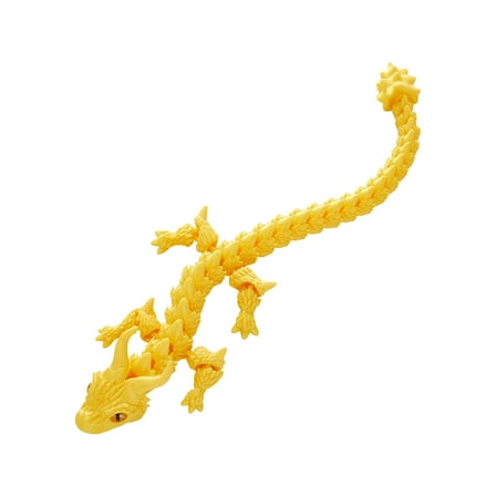 nvzhuang 3D Printed Dragon Toy Decorative Articulated Dragon Figurine Toy with Realistic Eyes for Kids and Adults