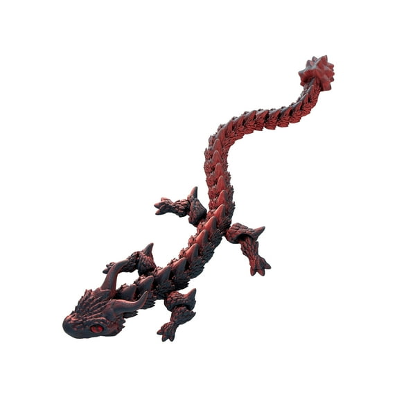 nvzhuang 3D Printed Dragon Toy Decorative Articulated Dragon Figurine Toy with Realistic Eyes for Kids and Adults