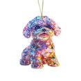thumbnail image 1 of nvzhuang Animal Hanging Ornament Dog Cat Cattle Keychain Car Rear View Mirror Charms Backpack Pendant Valentine's Day Birthday Present, 1 of 7
