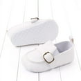 thumbnail image 1 of nvzhuang Baby Daily Unisex Shoes, Solid Color Anti-Slip Newborn Soft Sole Home Elastic Shoes for Toddlers, First Walker, 0-18 Months, 1 of 6