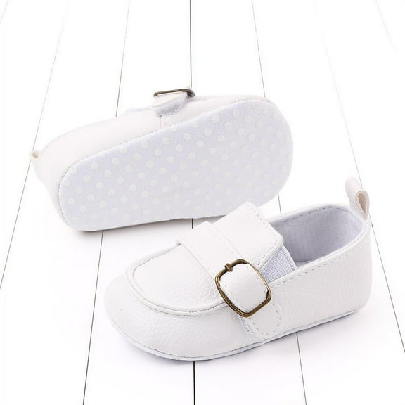 nvzhuang Baby Daily Unisex Shoes, Solid Color Anti-Slip Newborn Soft Sole Home Elastic Shoes for Toddlers, First Walker, 0-18 Months