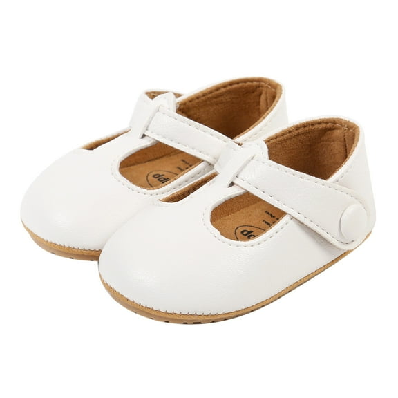 nvzhuang Baby Girl Premium PU Flats Infant First Walker Crib Shoes for Party, Festival, Baby Shower