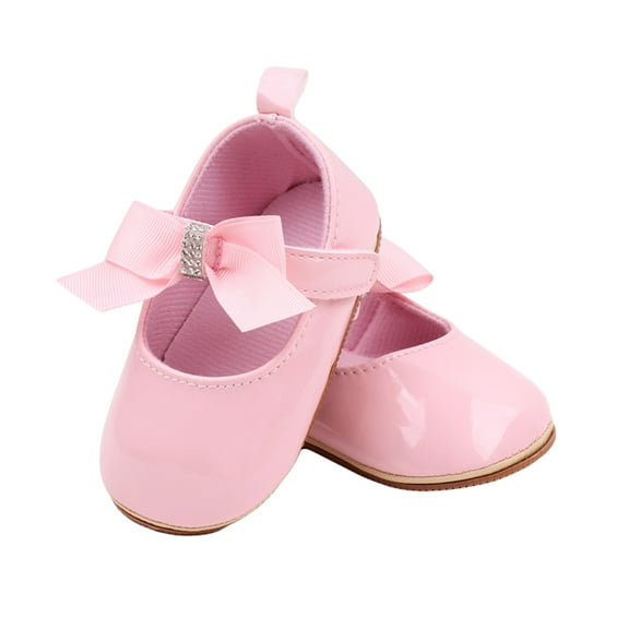 nvzhuang Baby Girls Princess Shoes Mary Jane Flats Dress Walking Shoes for Newborn Infant Toddler