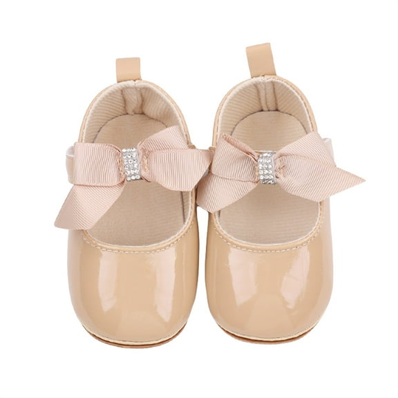 nvzhuang Baby Girls Princess Shoes Mary Jane Flats Dress Walking Shoes for Newborn Infant Toddler