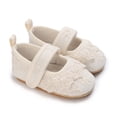 thumbnail image 1 of nvzhuang Baby Girls  Shoes, Soft Bow Embroidery Flower Non-slip First Walker Shoes Toddler Shoes, 1 of 5