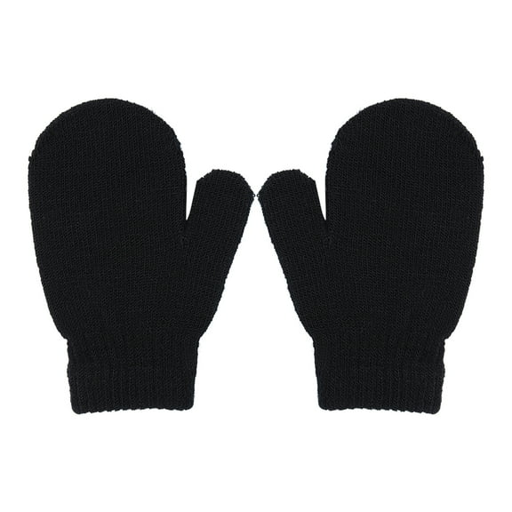 nvzhuang Baby Knitted Solid Color Gloves Warm Skin Friendly Fashionable and Comfortable Mittens