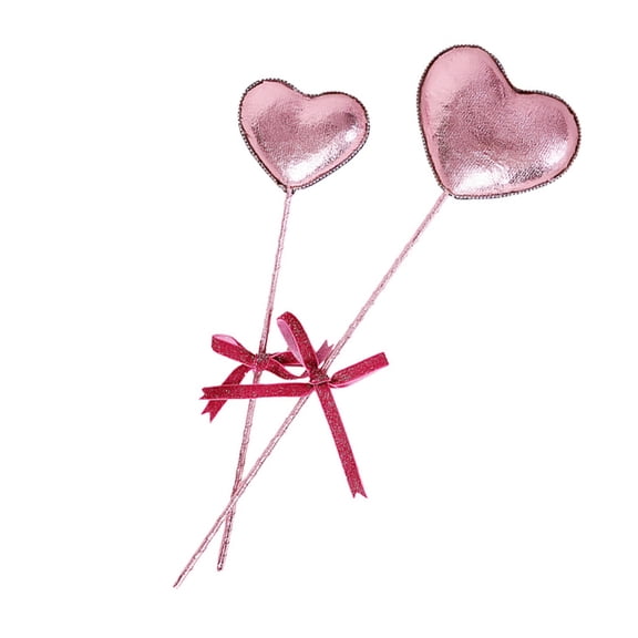 nvzhuang Cake Insert Cake Heart Toppers Heart Dessert Topper Heart Dessert Picks Party Cake Topper Wedding Cake Picks Wedding Decor