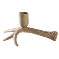 nvzhuang Christmas Candle Holder, Antlers Desktop Pillar Candle Holder Party Home Decor Present