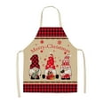 thumbnail image 1 of nvzhuang Christmas Kitchen Aprons Waist Strap Gnome Car Cooking Baking Cleaning Apron Adjustable Waterproof Chefs Apron, 1 of 6