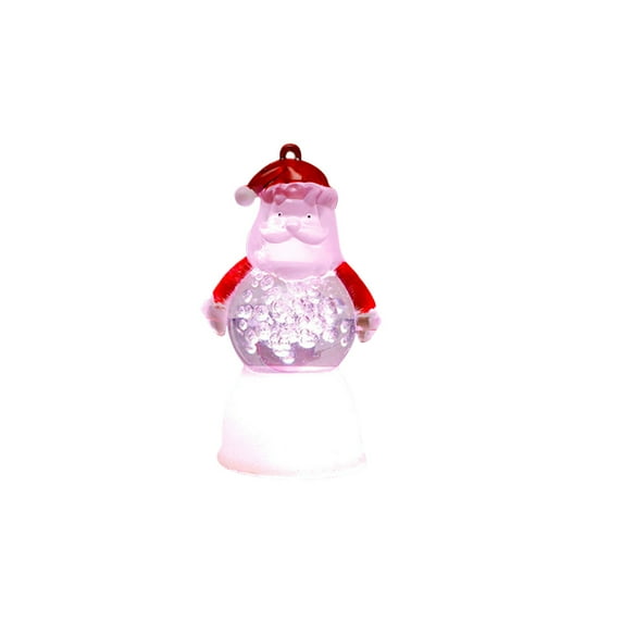 nvzhuang Christmas Light Up Snowman Figurines Santa Night Lights Christmas Desktop Ornament for Home Holiday Decor