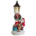 thumbnail image 1 of nvzhuang Christmas Light up Table Decoration Cute Santa/Snowman Under Streetlight Figurine Statues for Home Countertop Decor, 1 of 6