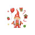 thumbnail image 1 of nvzhuang Christmas Window Clings, Electrostatic DIY Candy Gnome Present Box Removable Sticker, 1 of 8