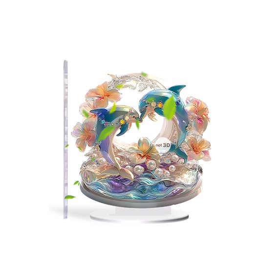 nvzhuang Crystal Apple Table Ornaments Acrylic Egg/Butterfly Pattern Decor Shelf Ornament for Home