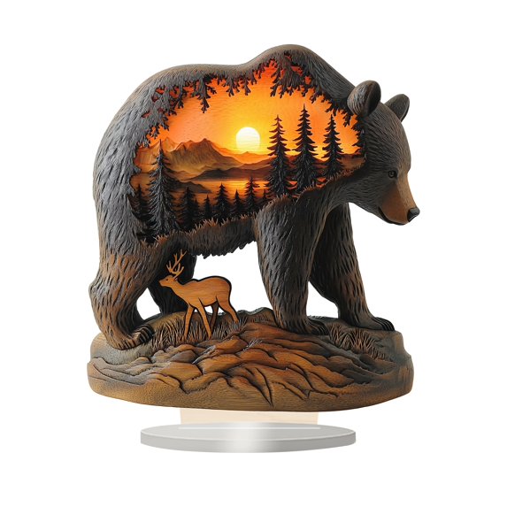 nvzhuang Crystal Apple Table Ornaments Acrylic Egg/Butterfly Pattern Decor Shelf Ornament for Home