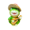 thumbnail image 1 of nvzhuang Cute Band Frog Statue Resin Animals Garden Figurine Outdoor Sculpture for Lawn Patio Decor, 1 of 9