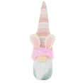 thumbnail image 1 of nvzhuang Easter Gnome Plush Toy Adorable 3D Floral/Bunny Ear Decor Plaid Dwarf Doll Decorations for Party Home Office, 1 of 9