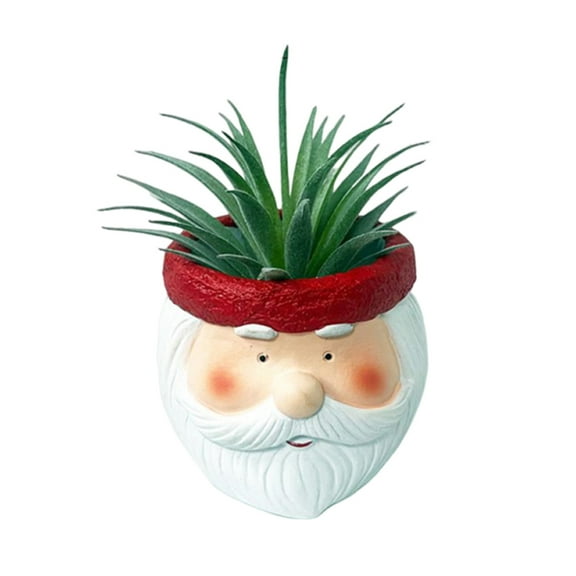 nvzhuang Holiday Planter, Plant Pot with Drainage Flower Pots for Indoor Plants Succulent Pots, Santa Snowman Elk Pot for Christmas